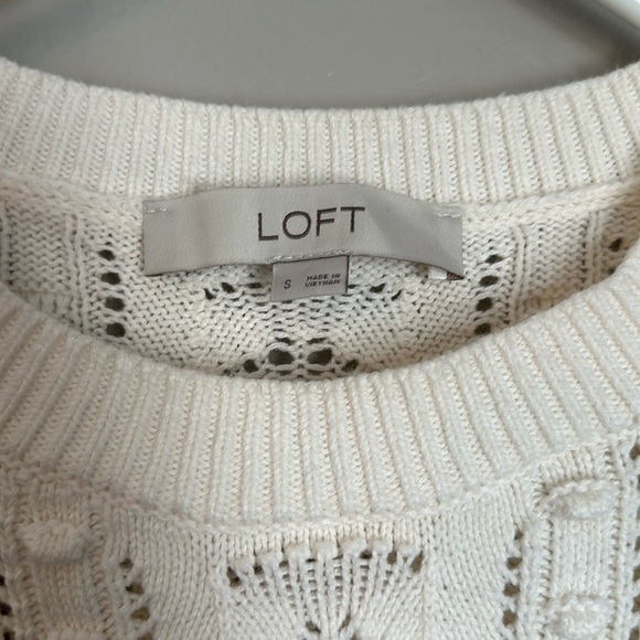 LOFT bobble cotton sweater - Picture 2 of 4